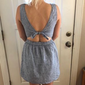 Small Striped dress with tie back